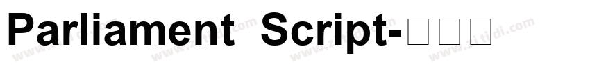 Parliament Script字体转换